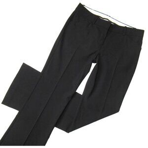 THEORY Trousers Black Tailor Stretch Wool Flair Cut Pants Size 6